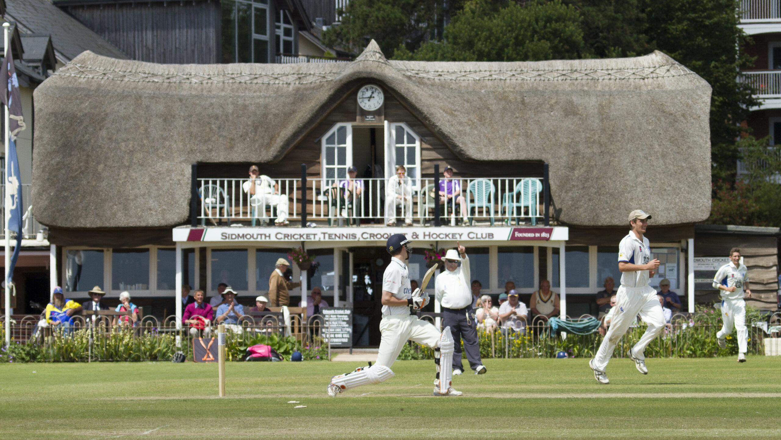 The thatched pavilion